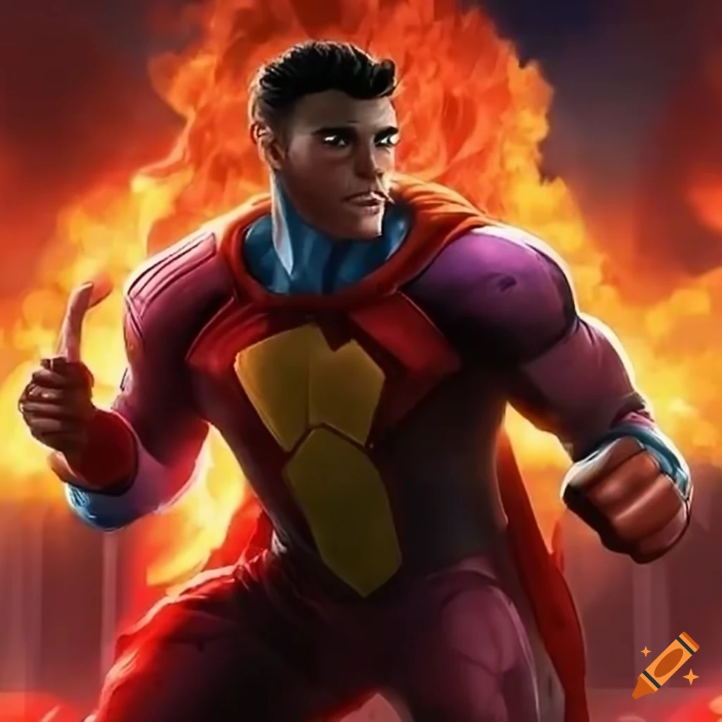Moroccan football fan portraying a superhero