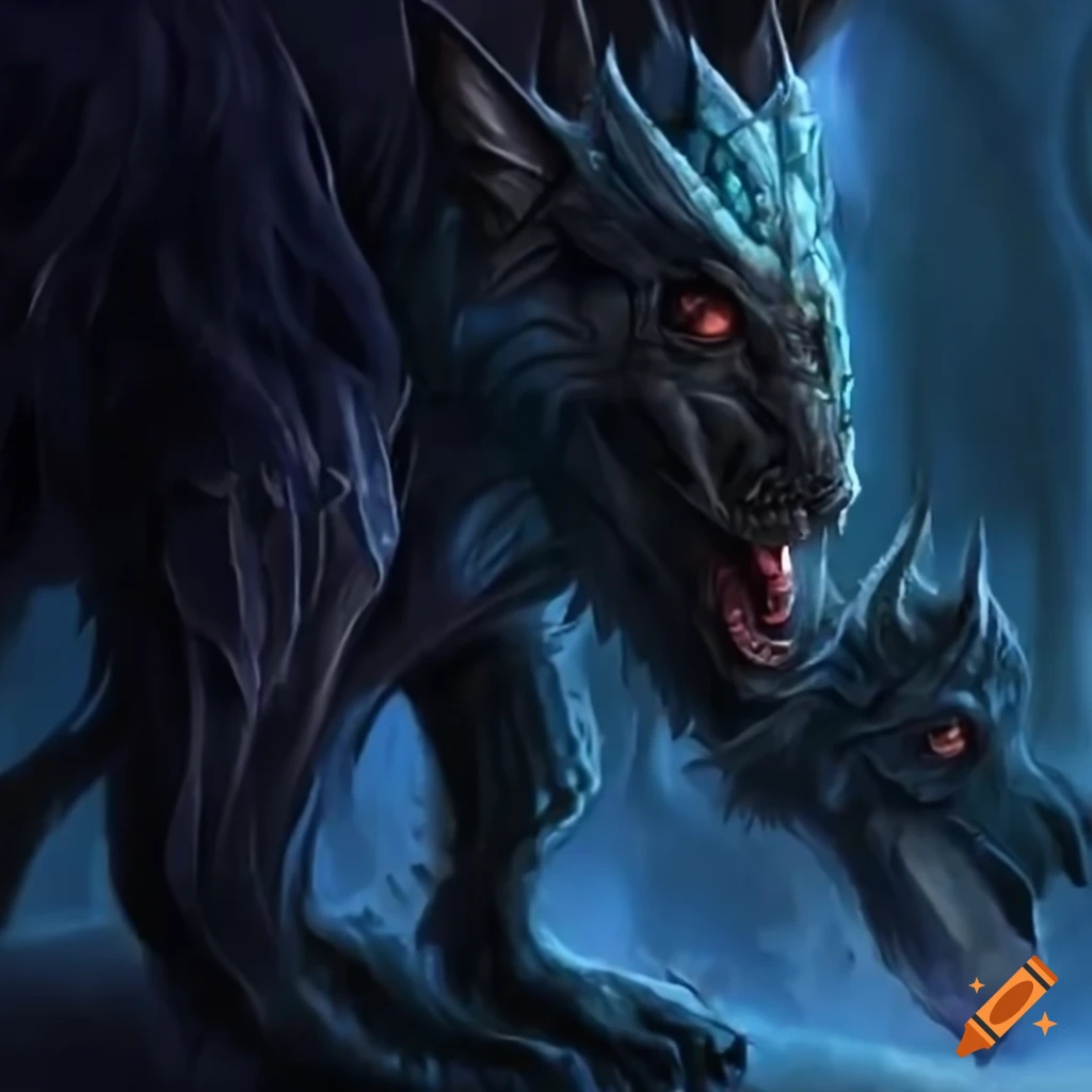 ティンダロスの猟犬（hound of tindalos）blue on Craiyon