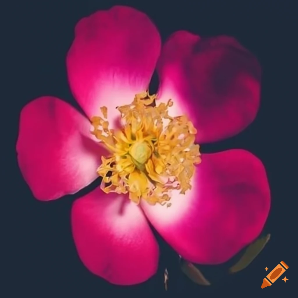 Wild rose flower on Craiyon