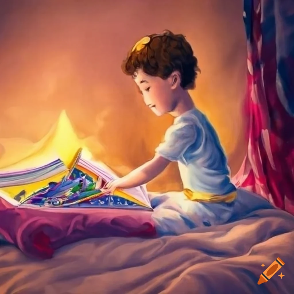 Illustration Of A Prince Resting In Bed On A Children s Book Cover On 