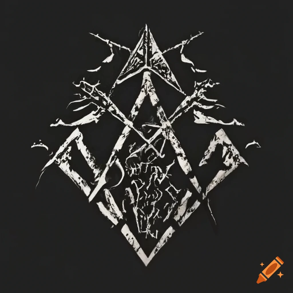 pyramid-black-metal-band-logo-on-craiyon