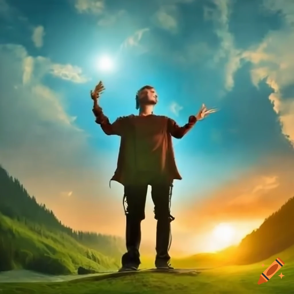 Man Singing In An Open Landscape On Craiyon live-music-s-unique-spark-a-brain-s-emotional-journey-neuroscience-news