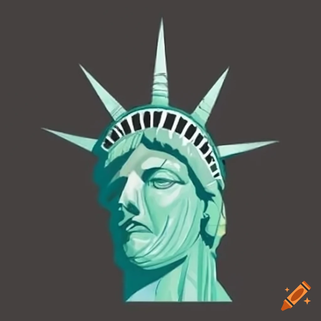 Statue of liberty with exaggerated nose on Craiyon