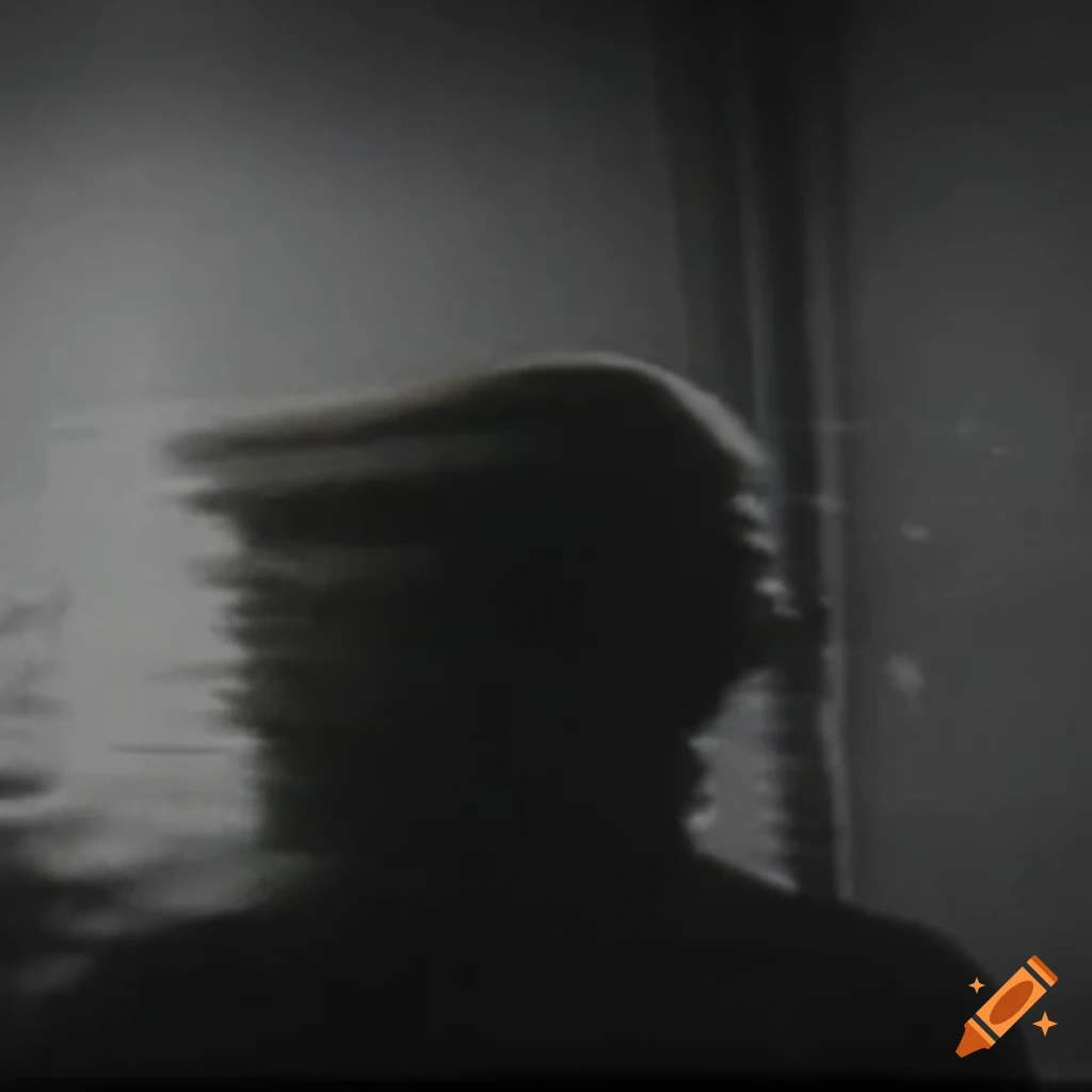 Ralph Eugene Meatyard on a grassy knoll with a sad atmosphere in faded ...