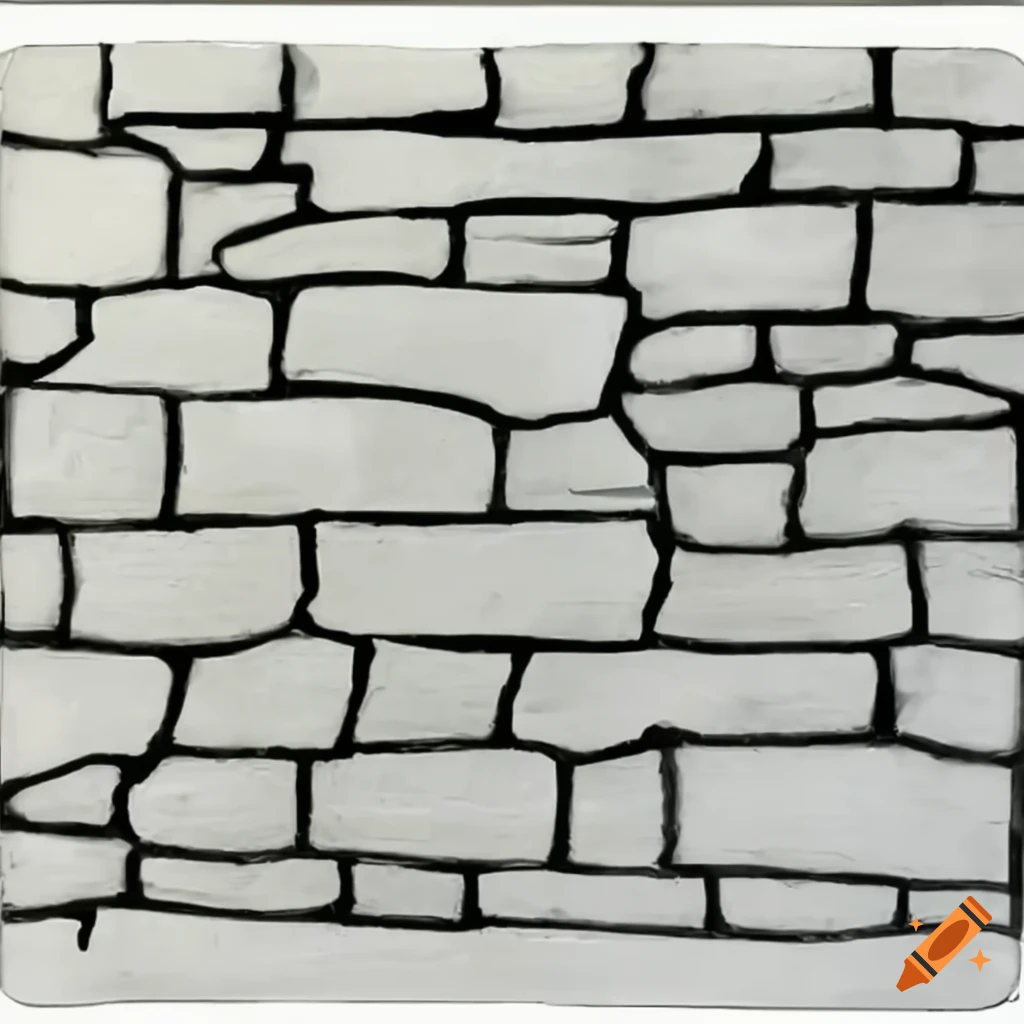 Stone wall, straight for 25 m