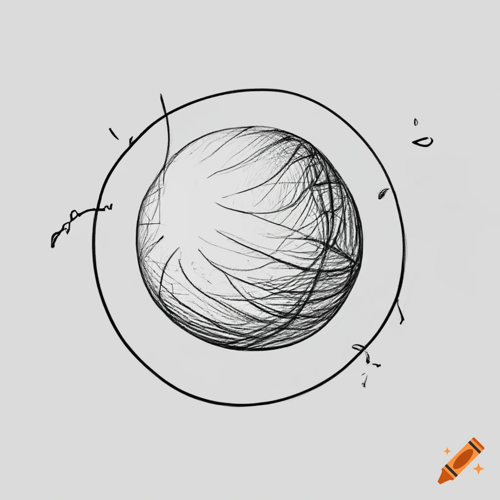 Premium Vector | Drawing in the style of doodle a skein of yarn for  knitting simple drawing of a ball of thread