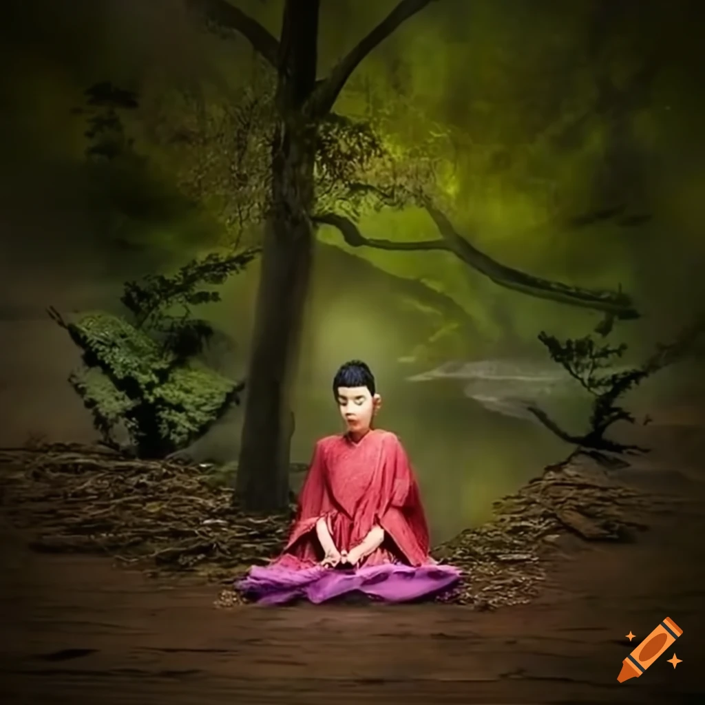 Traditional landscape representing nature and Zen Buddhism harmony
