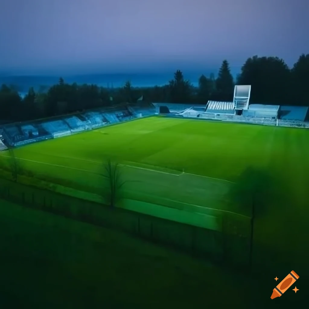 Small village football stadium for farming football club RKS Bujaków