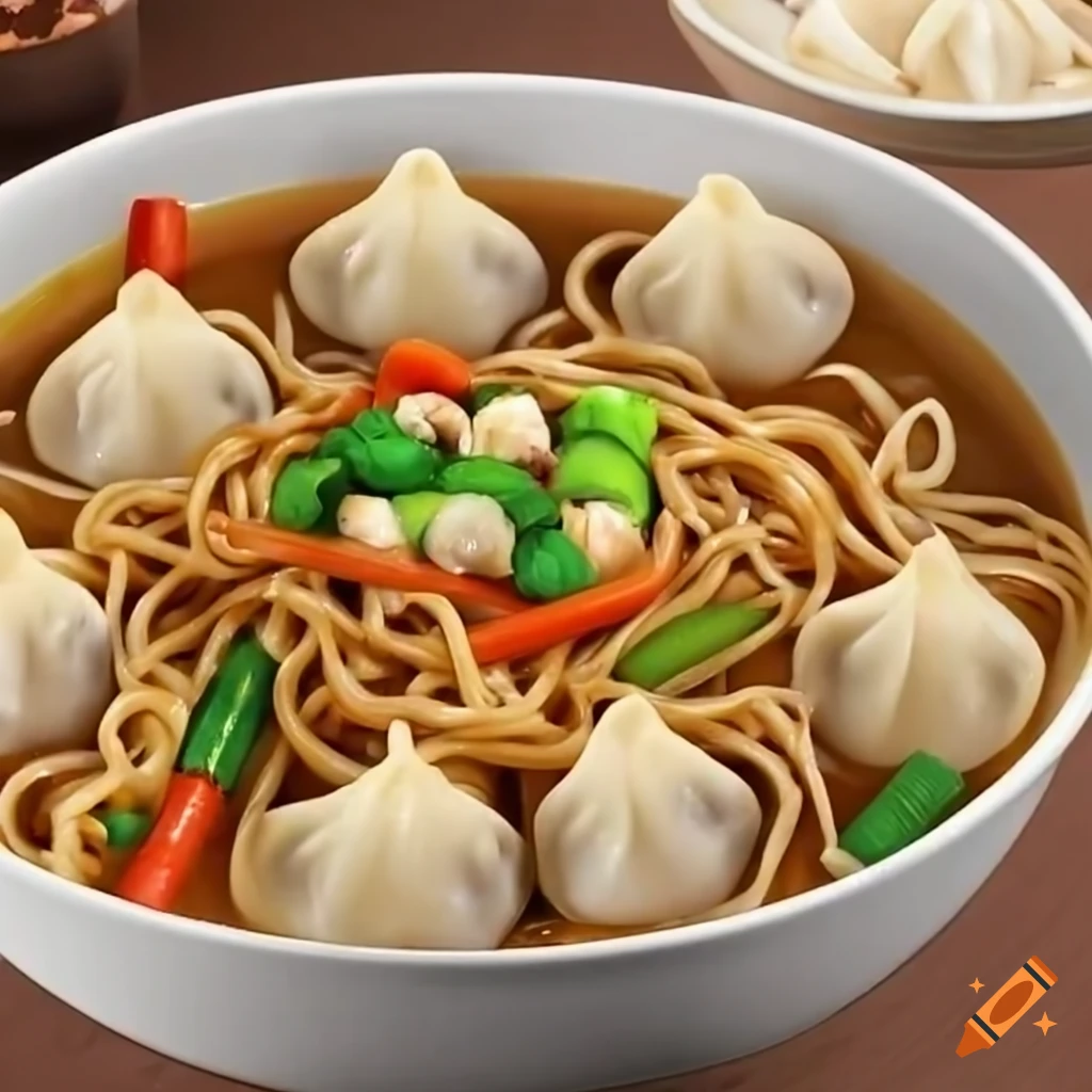 panda-express-chow-mein-with-din-tai-fung-soup-dumplings-on-craiyon