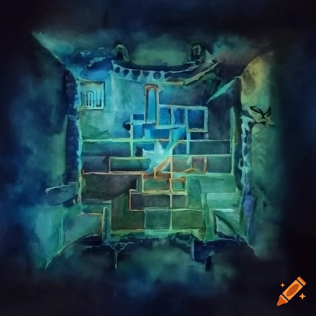 Board game board with portals, direction changing stairs, and a maze