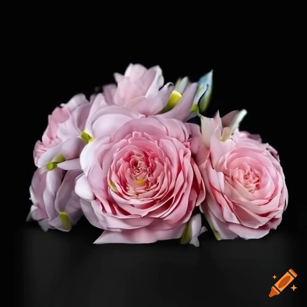 Bouquet of flowers on a transparent background