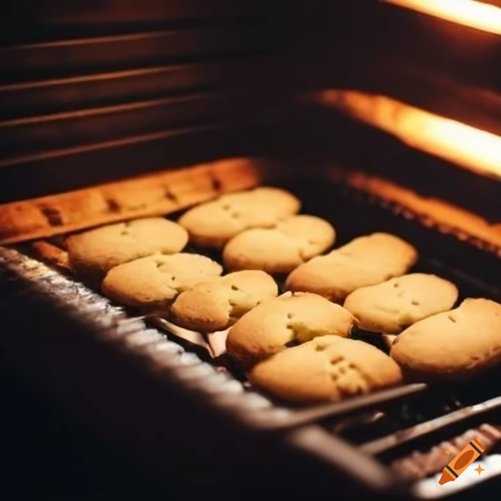 Biscuits baking in the oven on Craiyon