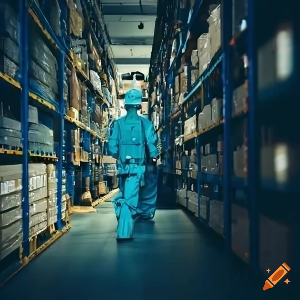 Organizing equipment in a military warehouse