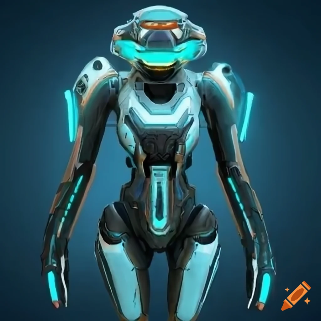 Sleek And Powerful Mech With An Athletic Female Lead In Subnautica Series On Craiyon