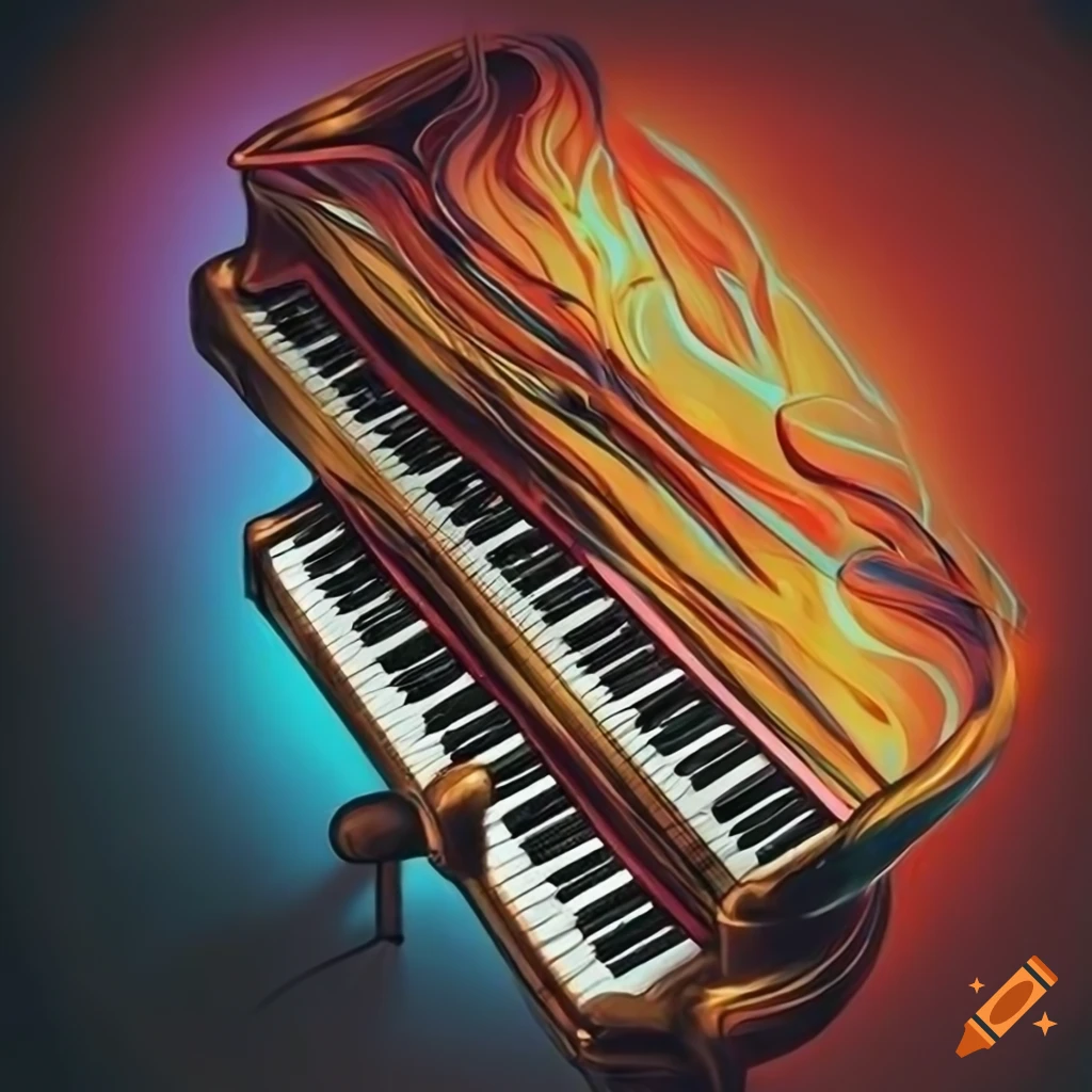 Colorful neo-classical piano music playlist cover art