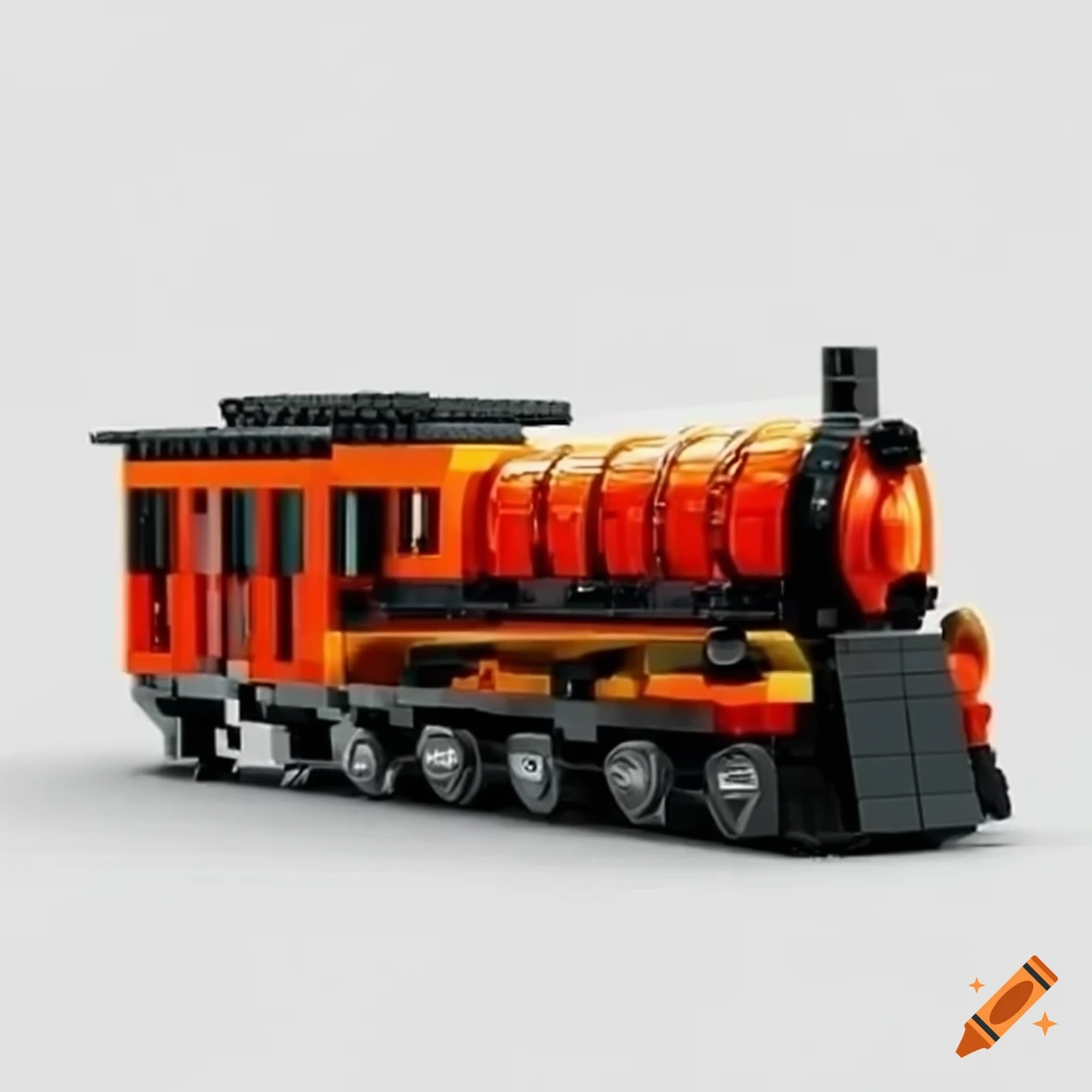 Electric lego train on Craiyon