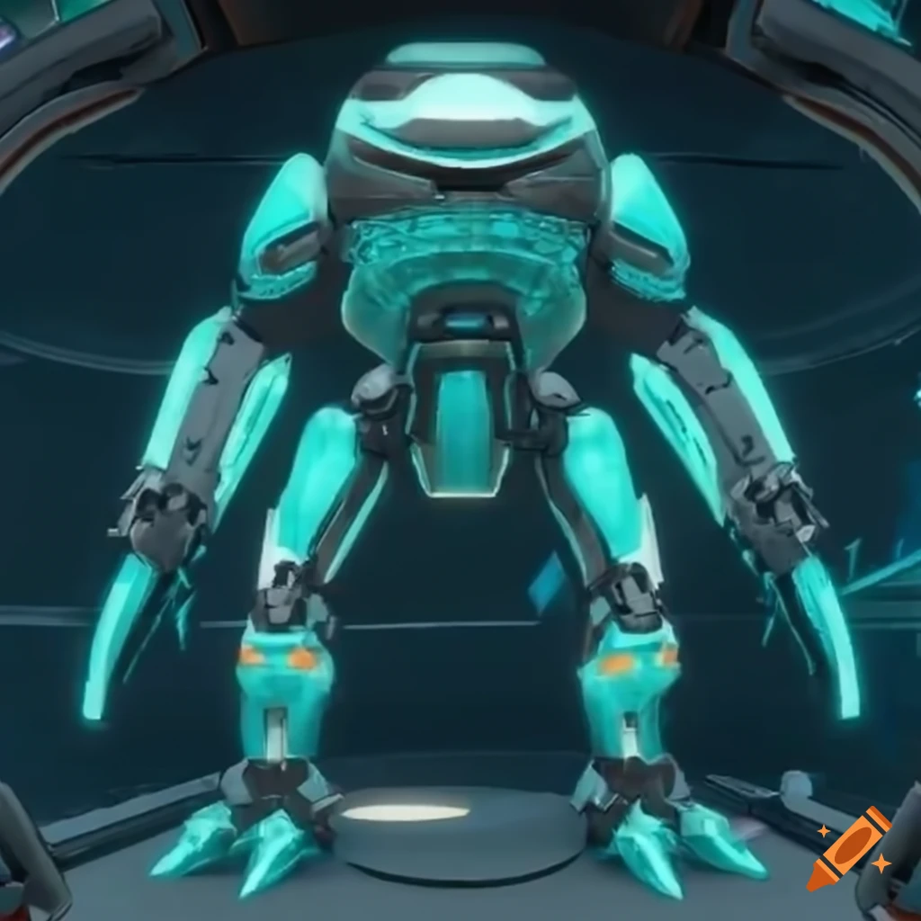 Sleek And Powerful Mech Ready For Action In The Subnautica Series On Craiyon