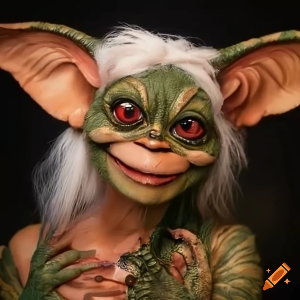 Two stylish gremlins with makeup