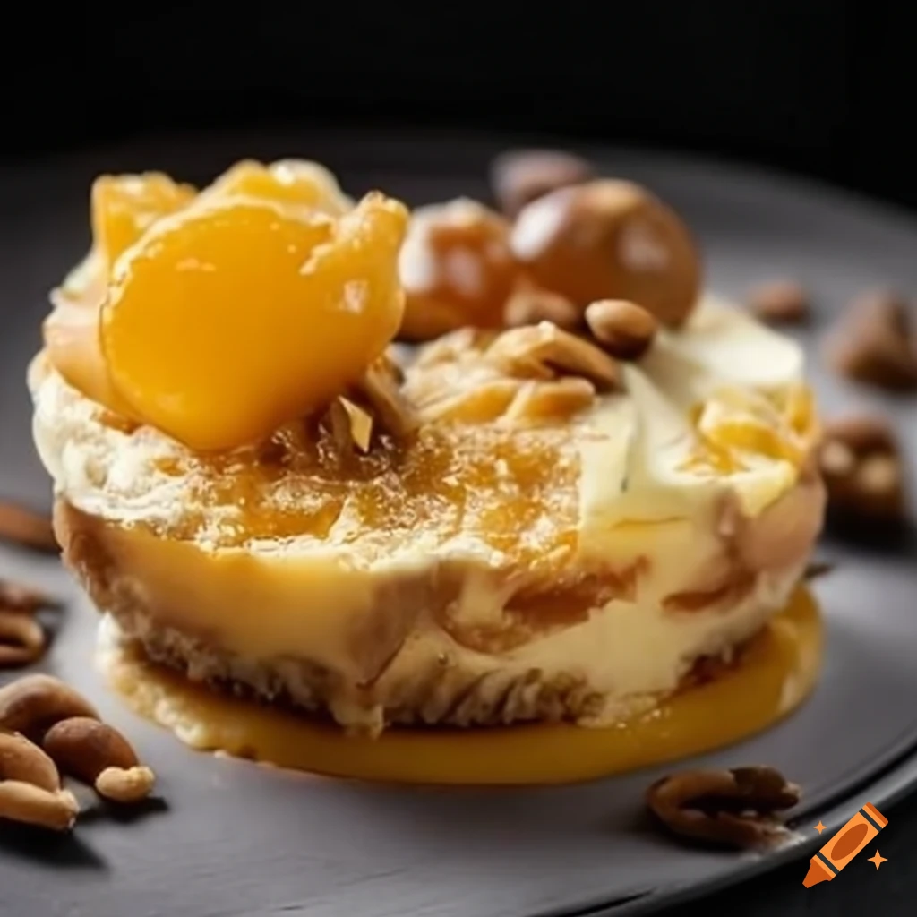 Cheese tartar with honey and nuts