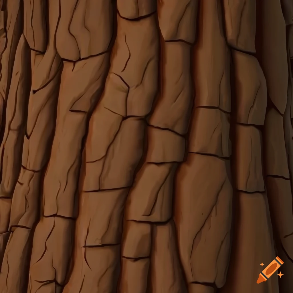 Stylized pine tree bark texture on Craiyon