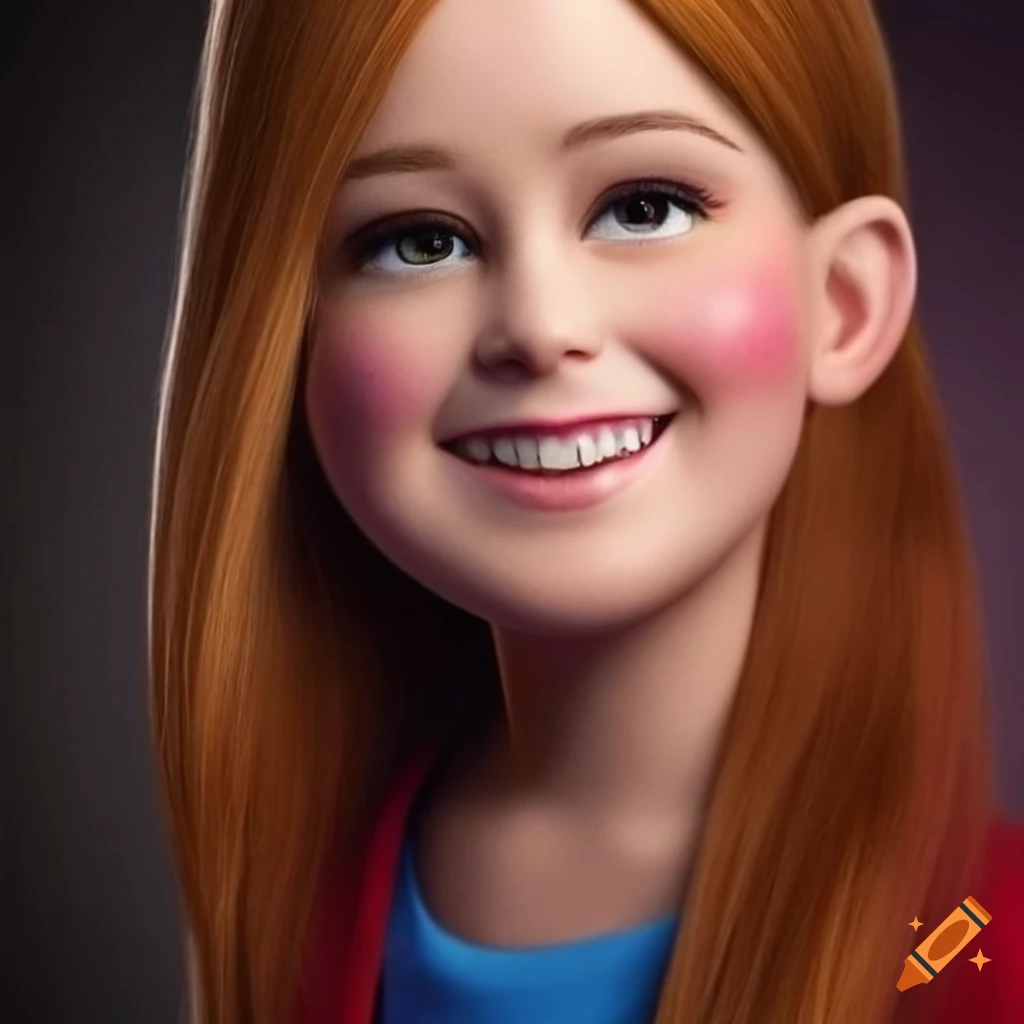 Portrait of mabel pines in highresolution detail on Craiyon
