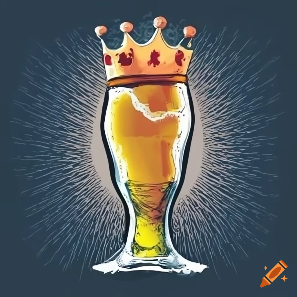 Bottle of beer with crown logo on Craiyon