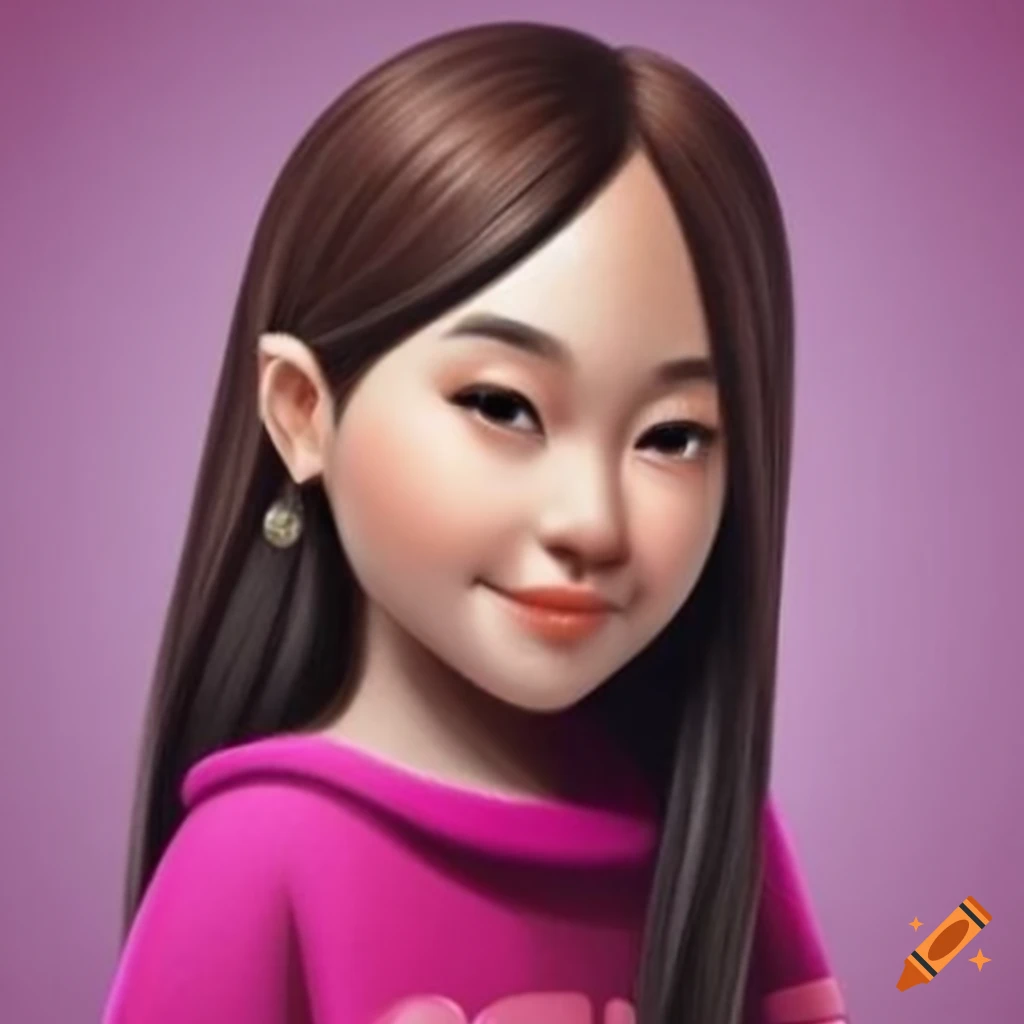 Portrait of a beautiful Asian Mabel Pines in high-resolution detail