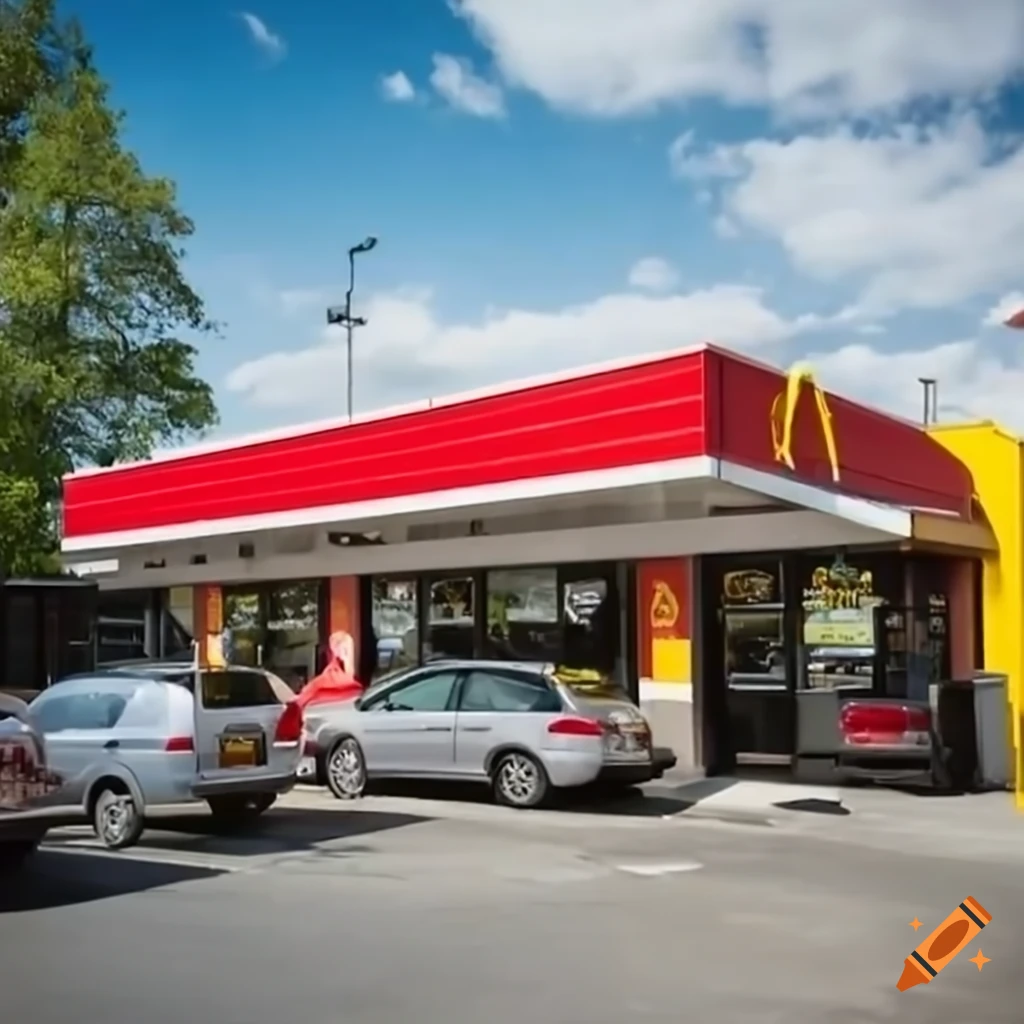 Fast food drivethru at mcdonald's on Craiyon