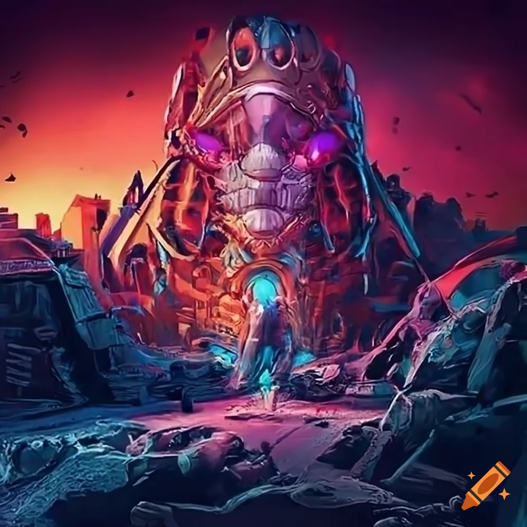 Epic counterculture optimistic utopian futurist biomechanoid science fiction in 8k resolution