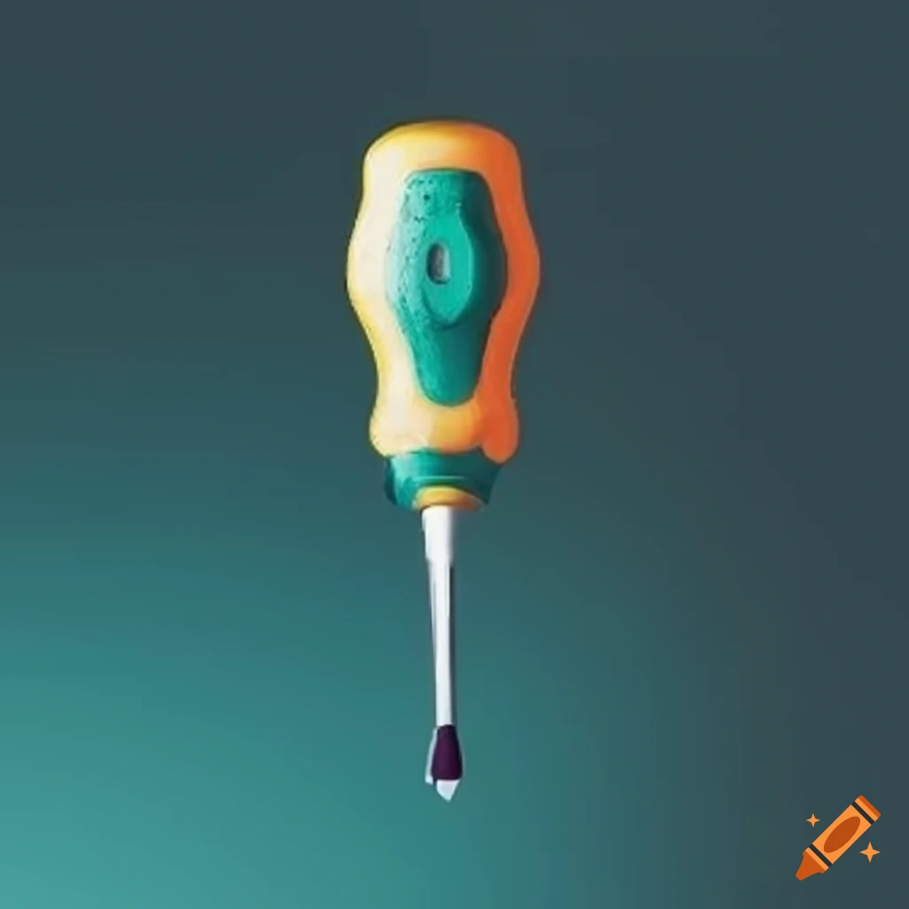 Screwdriver tool on a white background