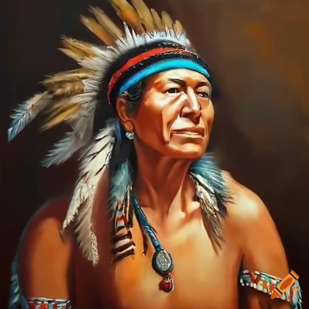 Native American athlete playing pickleball