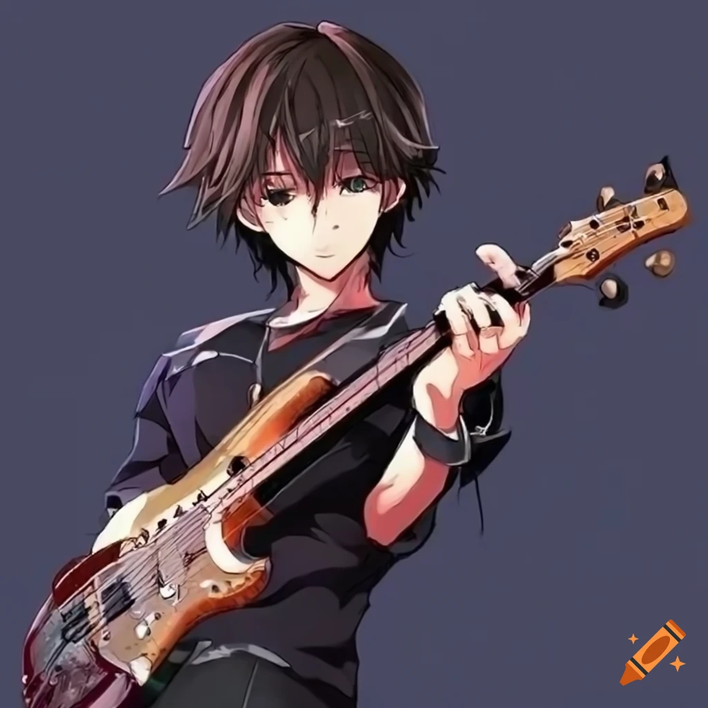 Anime music video Guitarist Desktop, Anime, manga, guitarist png | PNGEgg