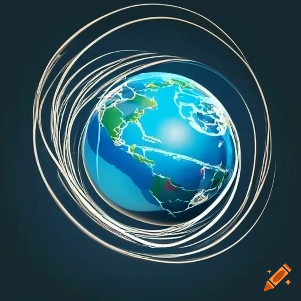 Interconnected globe logo representing international reach