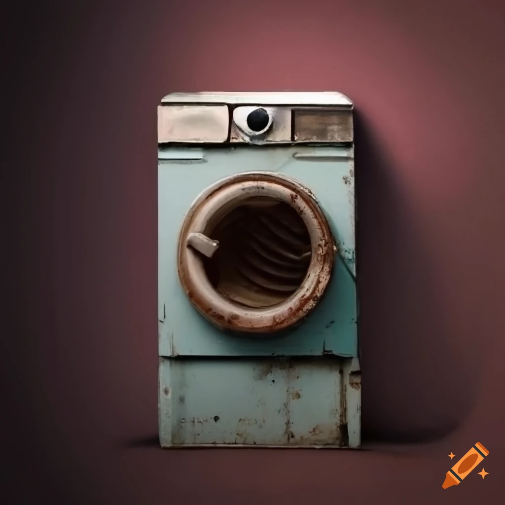 Old broken dryer on Craiyon