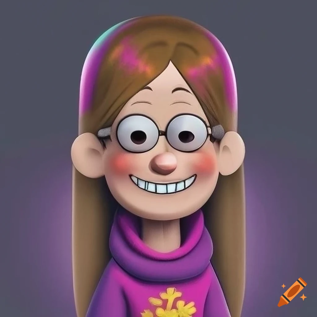 Portrait of mabel pines in highresolution detail on Craiyon