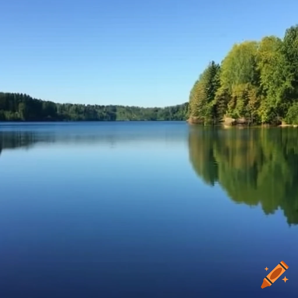 Lake view on Craiyon