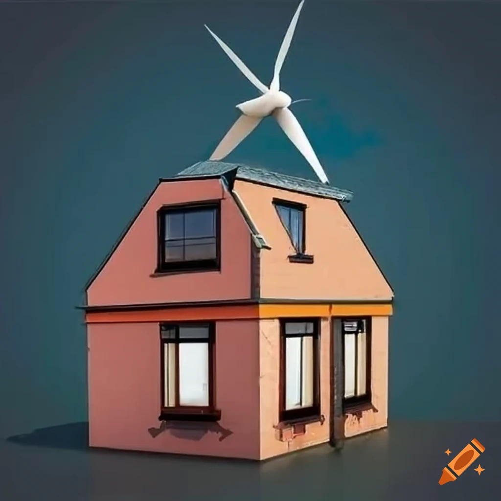 Two story building with renewable energy features and sustainable construction