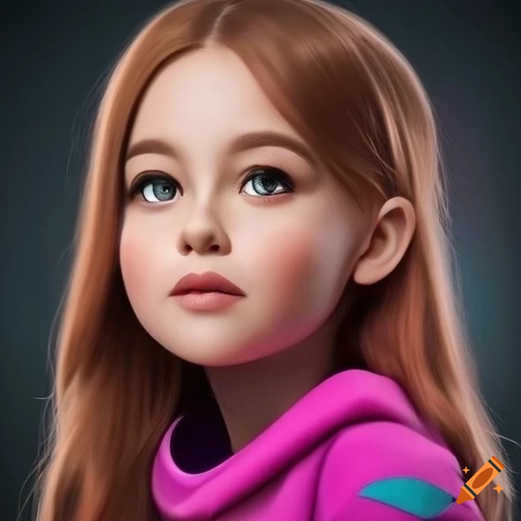 Realistic Portrait Of Mabel Pines In High Resolution 8k Detail On Craiyon
