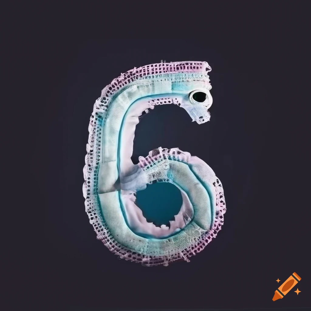 Number three on a medical mask with dark background