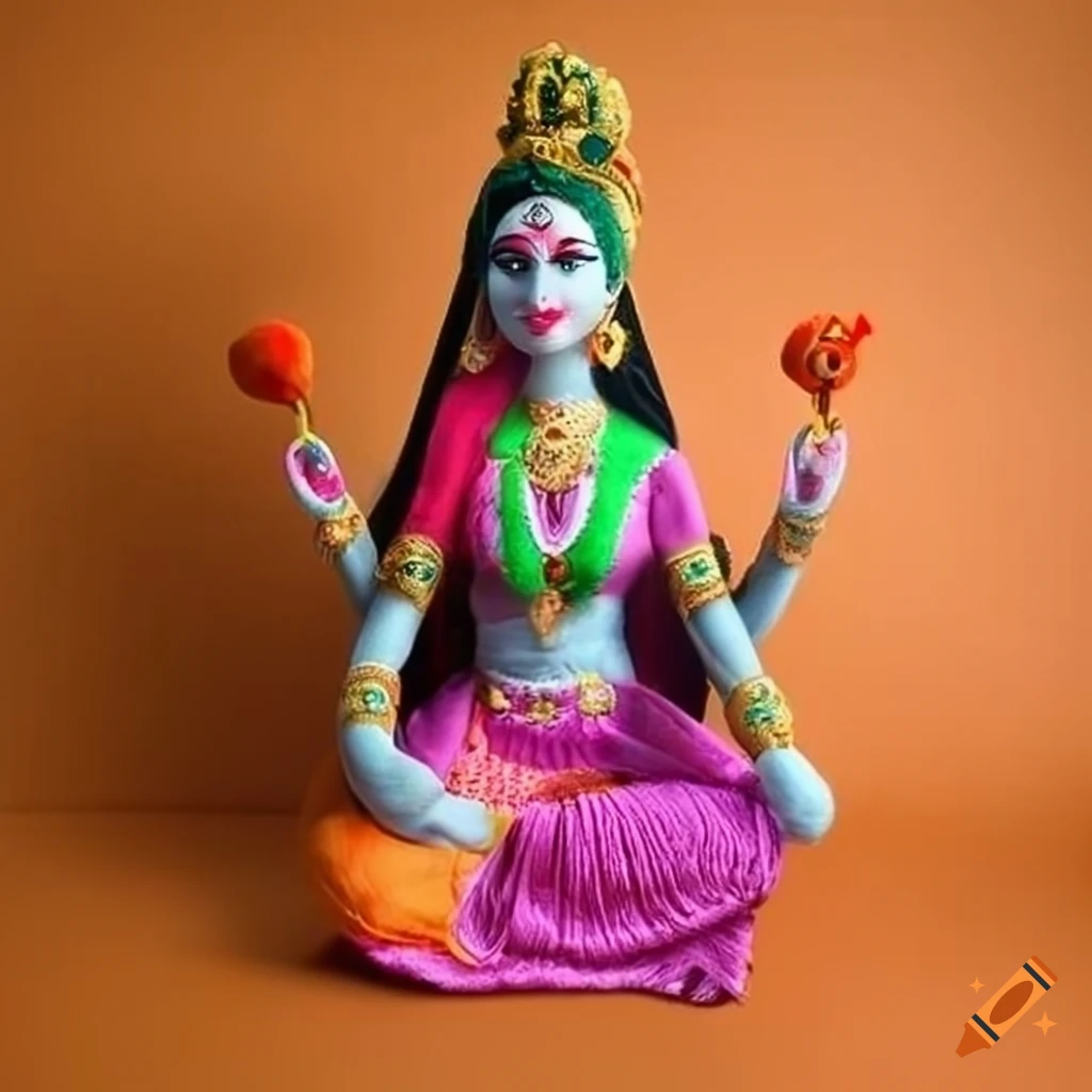 Hindu Goddess depicted as a plushie