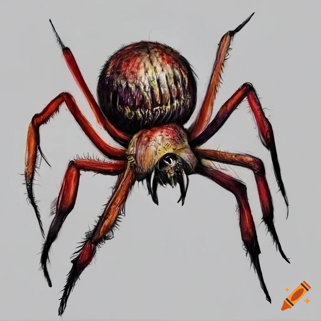 Realistic 3D Spider Drawing #spider #3d #art #drawing #zeichnung #animal  #spinne #illusion | Spider drawing, Realistic drawings, Drawing  illustrations