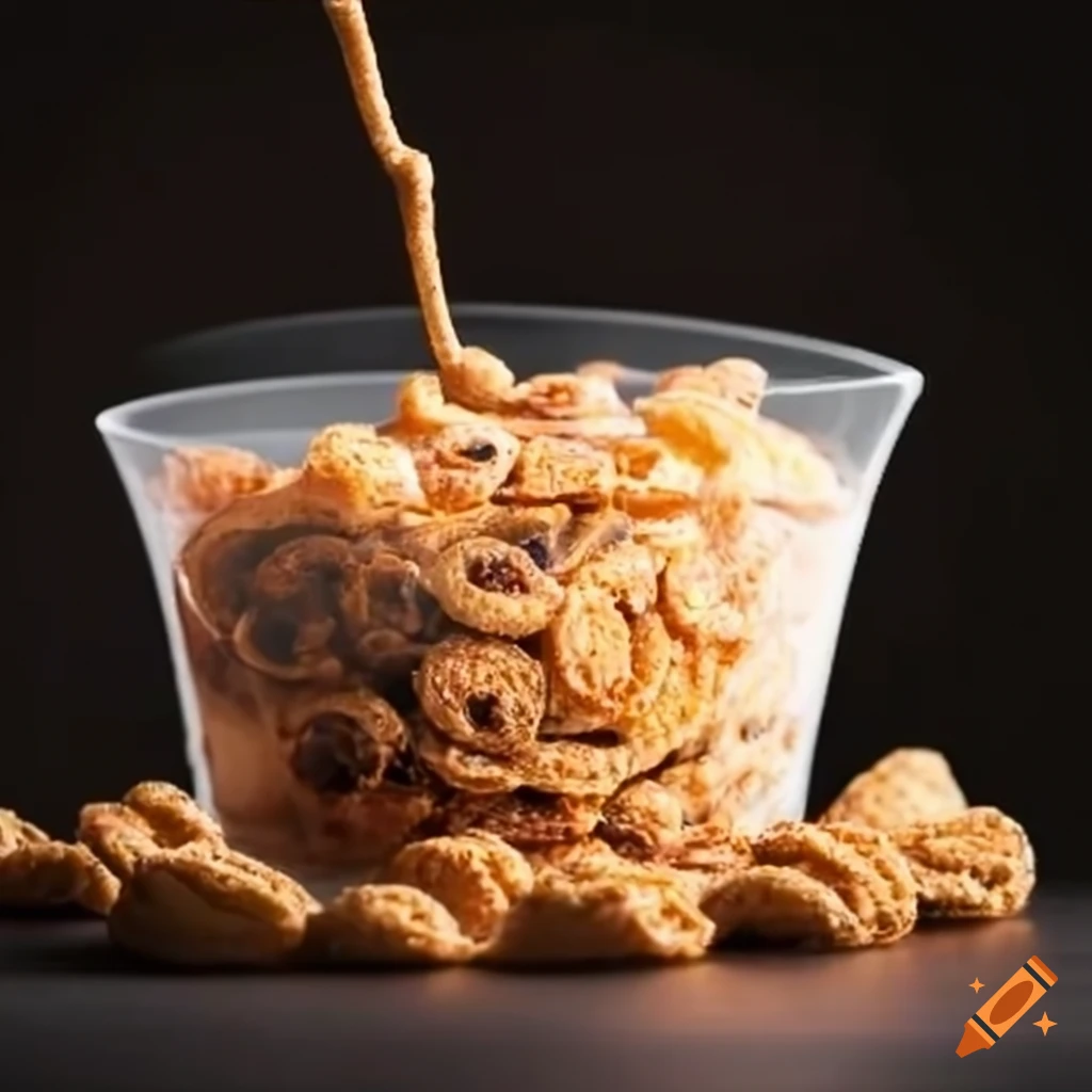 Kix and cream protein cereal box on Craiyon