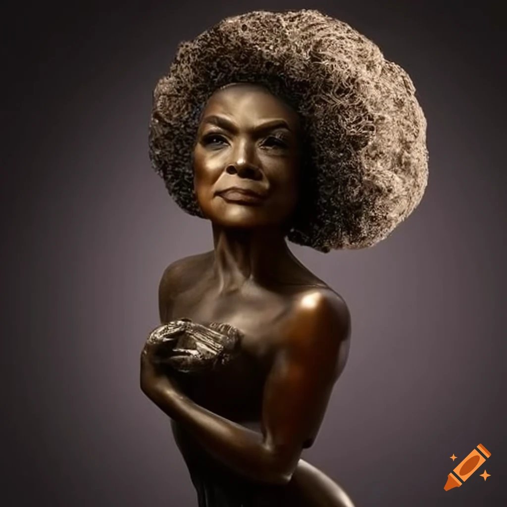 Sculpture of iconic jazz singer eartha kitt on Craiyon