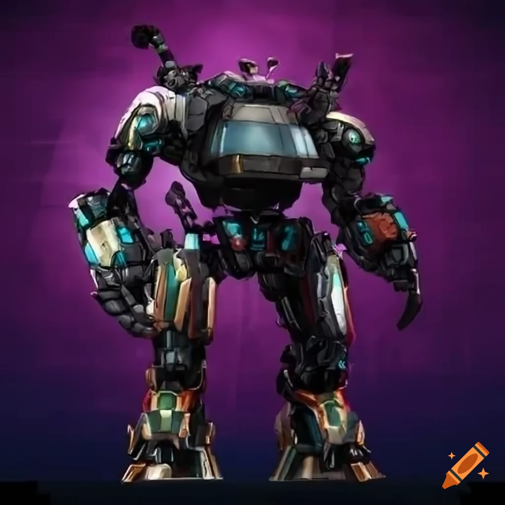 Sleek and powerful My Little Pony mech with intricate design in a solarpunk setting