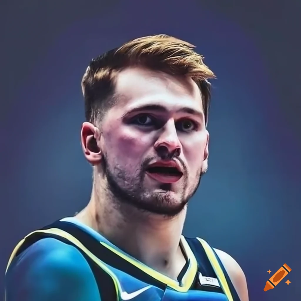 Close up of luka doncic on Craiyon