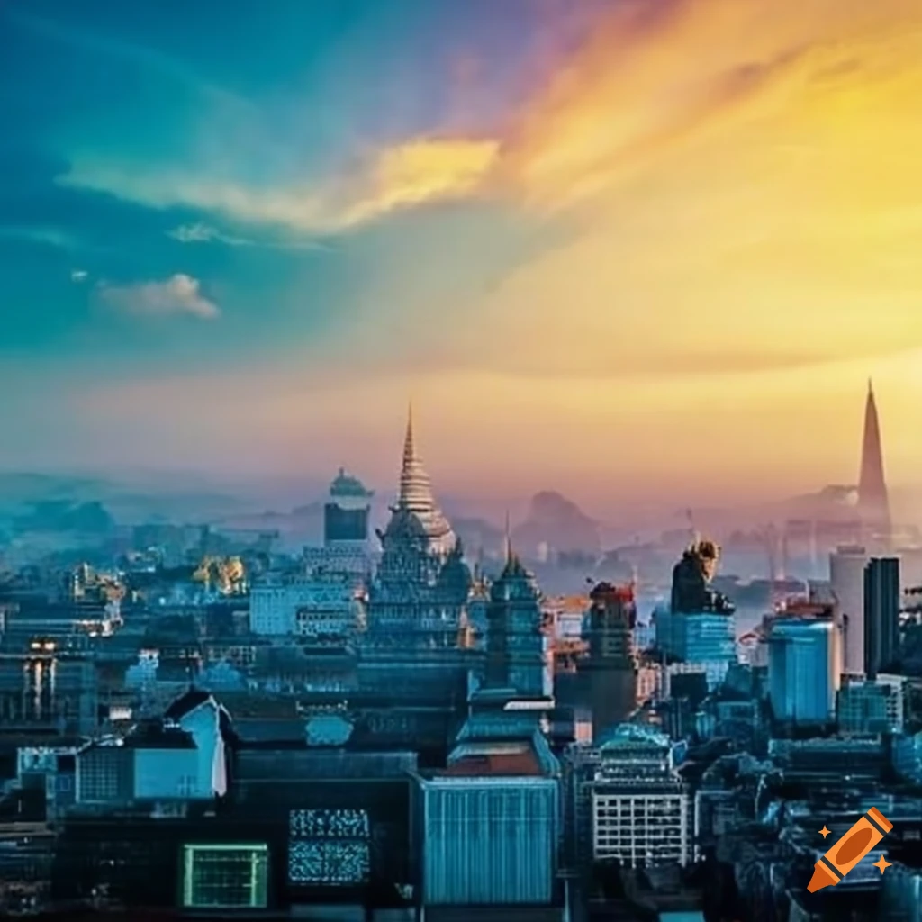 Future vision of thailand in the next 100 years on Craiyon