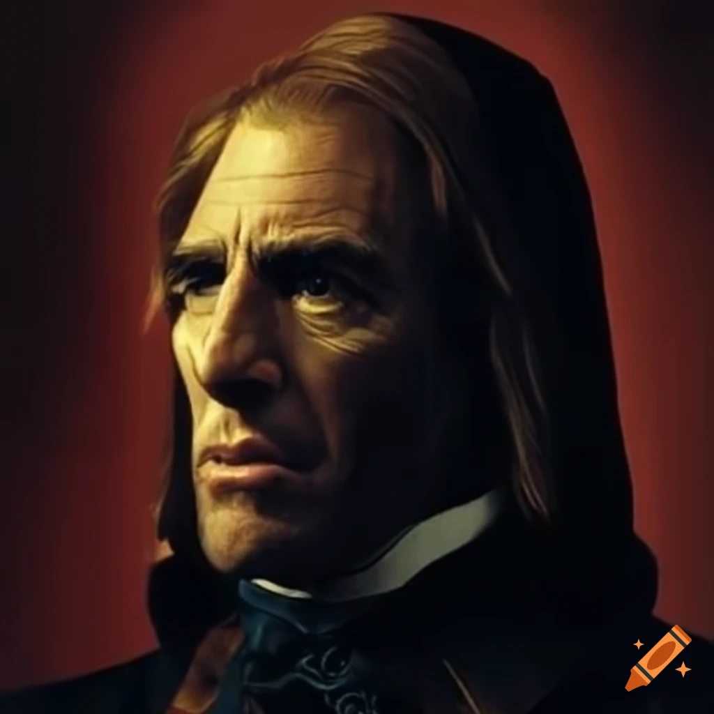 Scott bakula portraying count dracula on Craiyon