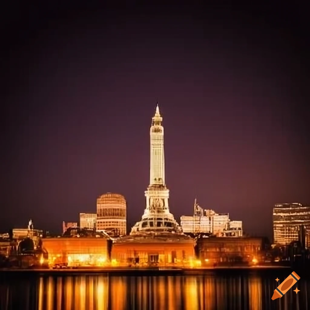 Cityscape of oil state in washington oil on Craiyon