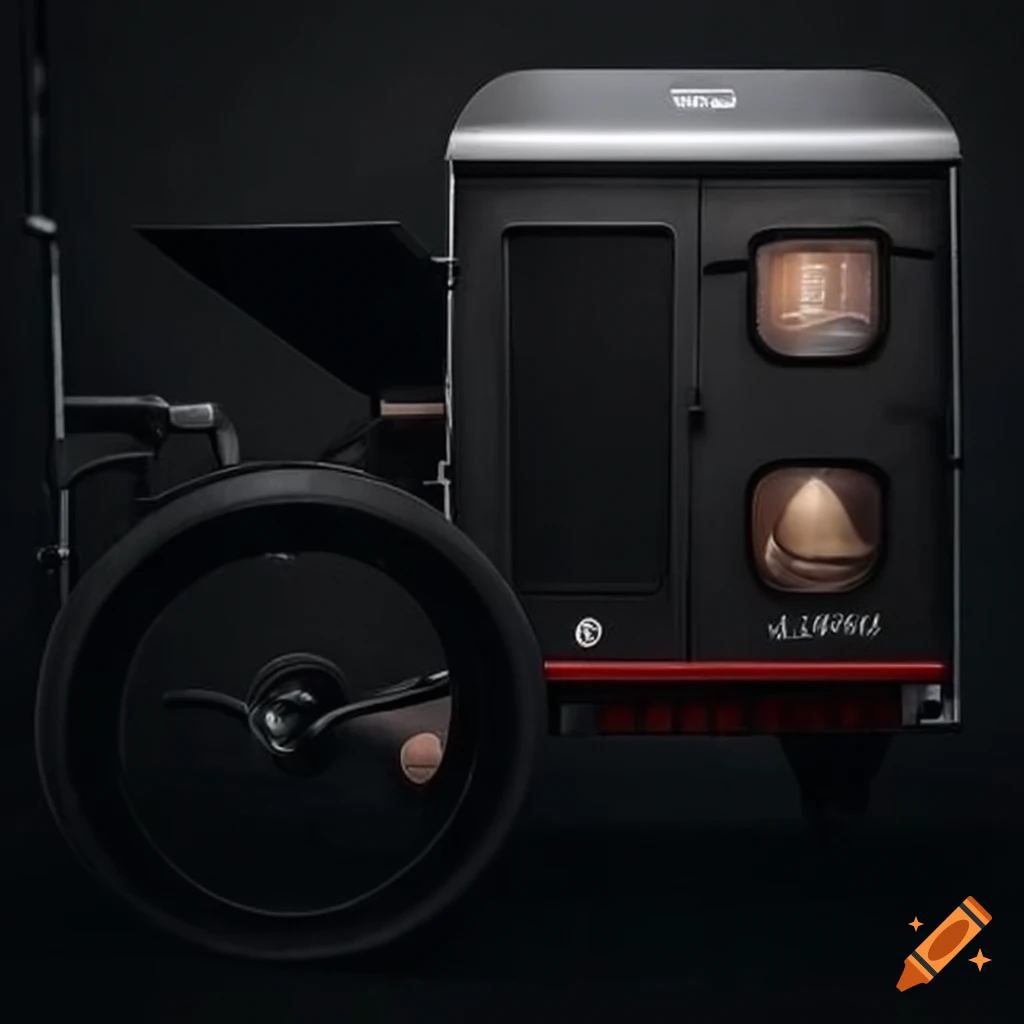 Coffee trailer with text 'event hire' on Craiyon