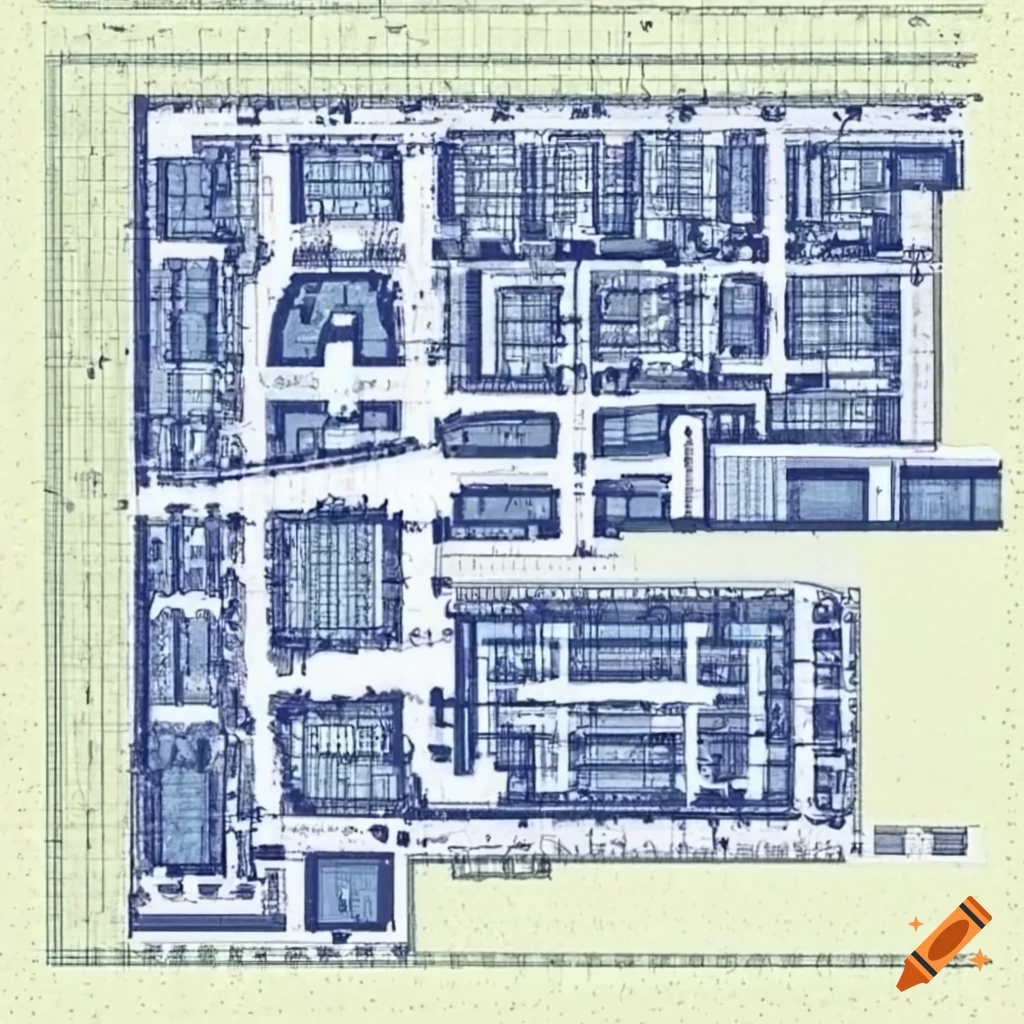 Simple mall blueprint on Craiyon
